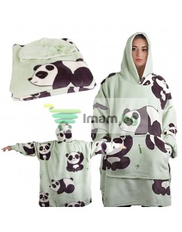 Топъл суичър 2в1 одеало с качулка oversize